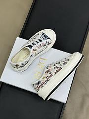 Fortok Dior Women Walk’N’Dior Sneaker White Multicolor Dior Jardin d’Hiver Embroidered Cotton - 6