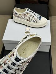 Fortok Dior Women Walk’N’Dior Sneaker White Multicolor Dior Jardin d’Hiver Embroidered Cotton - 5