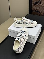 Fortok Dior Women Walk’N’Dior Sneaker White Multicolor Dior Jardin d’Hiver Embroidered Cotton - 2
