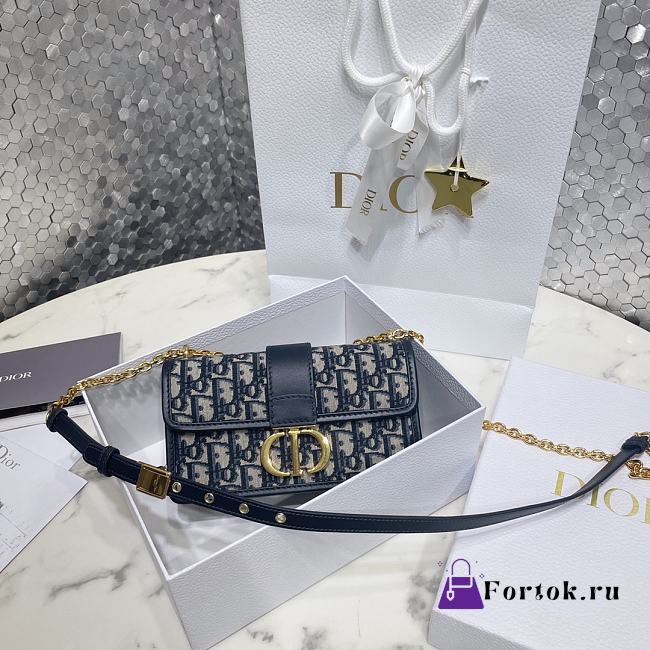 Fortok Christian Dior bag Silver M9334 21.5x12x6cm  - 1