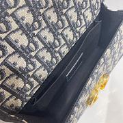 Fortok Christian Dior bag Silver M9334 21.5x12x6cm  - 4