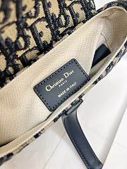 Fortok Christian Dior Blue Saddle Original bag Silver 21x18x5cm - 2