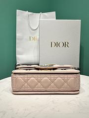 Fortok DIOR Small Dior Jolie Pink M786022 22×14×8cm - 4