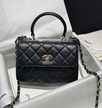 Fortok Chanel Trendy CC Flap Bag black M832232 20x15x8cm