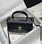 Fortok Chanel Trendy CC Flap Bag black M832232 20x15x8cm - 3