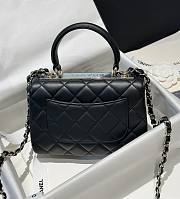 Fortok Chanel Trendy CC Flap Bag black M832232 20x15x8cm - 5