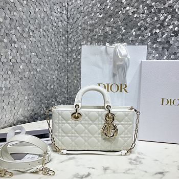 Fortok Dior Micro Lady D-Joy Bag White M915685 26x13.5x5 cm