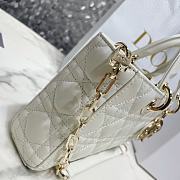 Fortok Dior Micro Lady D-Joy Bag White M915685 26x13.5x5 cm - 3