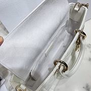 Fortok Dior Micro Lady D-Joy Bag White M915685 26x13.5x5 cm - 5