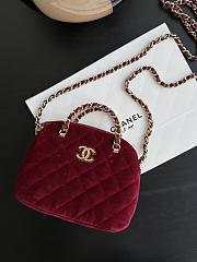 Fortok Chanel Flap bag Top handle Red M916655 11×16×5.5cm - 1