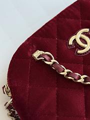 Fortok Chanel Flap bag Top handle Red M916655 11×16×5.5cm - 4