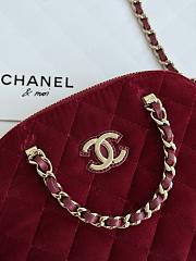 Fortok Chanel Flap bag Top handle Red M916655 11×16×5.5cm - 3