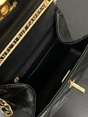 Fortok Chanel CC Mini Flap Bag Black M916640 17×14×6cm - 6