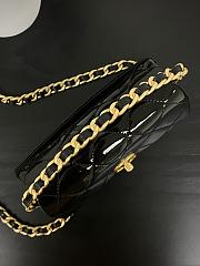 Fortok Chanel CC Mini Flap Bag Black M916640 17×14×6cm - 5