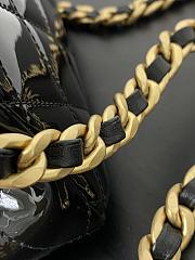 Fortok Chanel CC Mini Flap Bag Black M916640 17×14×6cm - 4