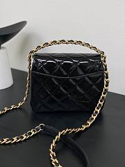 Fortok Chanel CC Mini Flap Bag Black M916640 17×14×6cm - 3