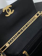 Fortok Chanel CC Mini Flap Bag Black M916640 17×14×6cm - 2