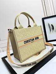 Fortok Dior Medium Book Tote Beige M910247 26.5x22x14cm - 4