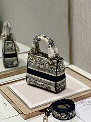 Fortok Dior Mini Lady D-Lite Bag Blue M898384 17×7.5×14cm - 2
