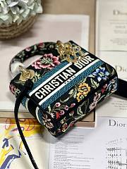 Fortok Dior Medium Lady D-Lite Bag Black M898380 17×7.5×14cm - 5