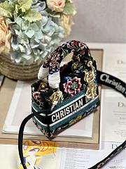 Fortok Dior Medium Lady D-Lite Bag Black M898380 17×7.5×14cm - 2