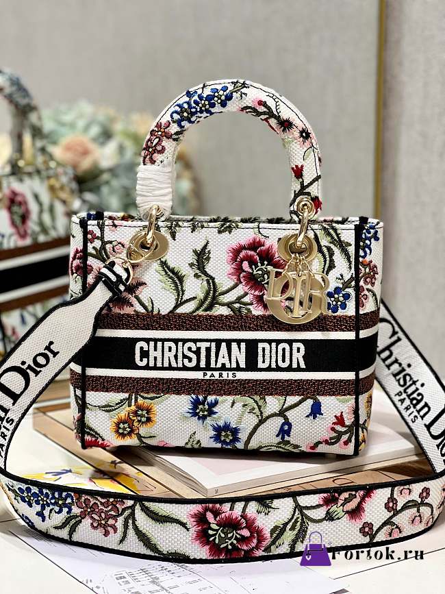 Fotok Dior Floral Handbags & Purses M898368 24x20x11cm - 1