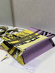 Fortok Dior Large Book Tote Bright Yellow and Pink M909599 42×35×18.5cm - 6