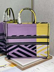 Fortok Dior Large Book Tote Bright Yellow and Pink M909599 42×35×18.5cm - 5