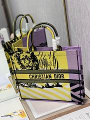 Fortok Dior Large Book Tote Bright Yellow and Pink M909599 42×35×18.5cm - 2