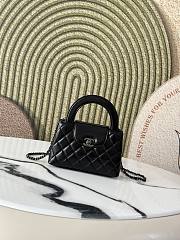 Fortok Chanel Mini Flap Bag Black Calfskin M916753 13x19x7cm - 1