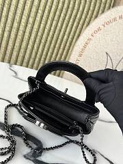 Fortok Chanel Mini Flap Bag Black Calfskin M916753 13x19x7cm - 3