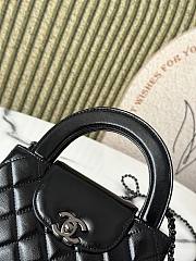 Fortok Chanel Mini Flap Bag Black Calfskin M916753 13x19x7cm - 4