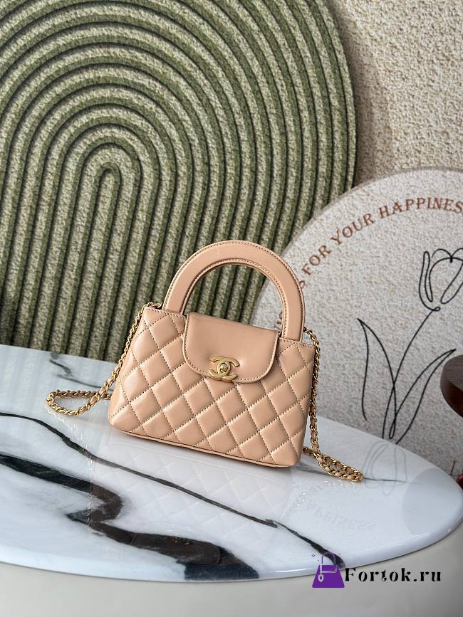 Fortok Chanel 23 Kelly Metal Pink M916753 13x19x7cm  - 1