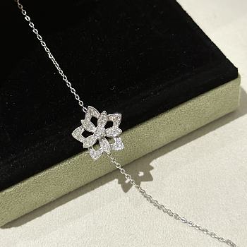 Fortok Sterling Silver Lotus Necklace 925