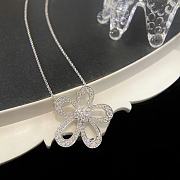 Fortok Classic Four Leaf Clover Sun Flower Necklace Gold Plated Rhinestone Charm  - 3