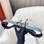 Fortok DIOR REVERSIBLE BELT IN BLUE 34mm - 5