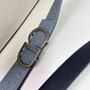 Fortok DIOR REVERSIBLE BELT IN BLUE 34mm - 4
