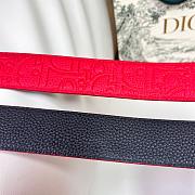 Fortok DIOR REVERSIBLE BELT IN RED 34mm - 3