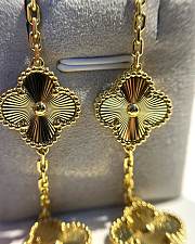 Fortok Van Cleef & Arpels Vintage Alhambra Bracelet, 5 Motifs 18K Yellow Gold  - 5