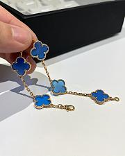 Fortok Van Cleef & Arpels Alhambra Agate Bracelet 18k Yellow Gold Yellow Gold  - 3