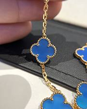Fortok Van Cleef & Arpels Alhambra Agate Bracelet 18k Yellow Gold Yellow Gold  - 4