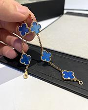 Fortok Van Cleef & Arpels Alhambra Agate Bracelet 18k Yellow Gold Yellow Gold  - 6
