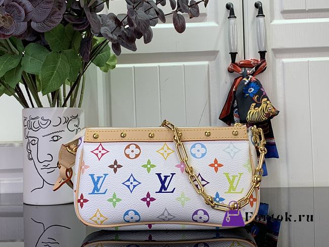 Fortok Louis Vuitton Pochette Accessoires LV x TM White M13404 22 x 13 x 4 cm - 1