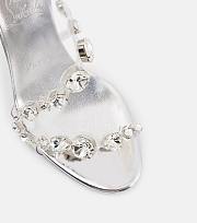 Fortok Louboutin Rosalie Jewel Silver Heels - 3