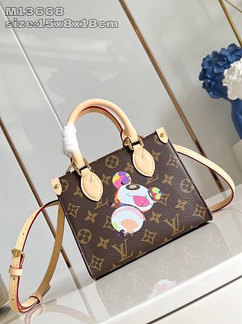 Fortok Louis Vuitton x TM On The Go BB Brown 15 x 8 x 18 cm