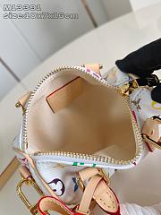 Fortok Louis Vuitton x TM Nano Speedy White 16 x 10 x 7 cm  - 3