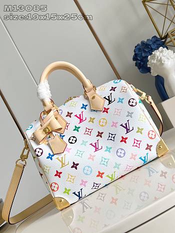 Fortok Louis Vuitton x TM Speedy Bandoulière 25 White M13085 19 x 15 x 25 cm