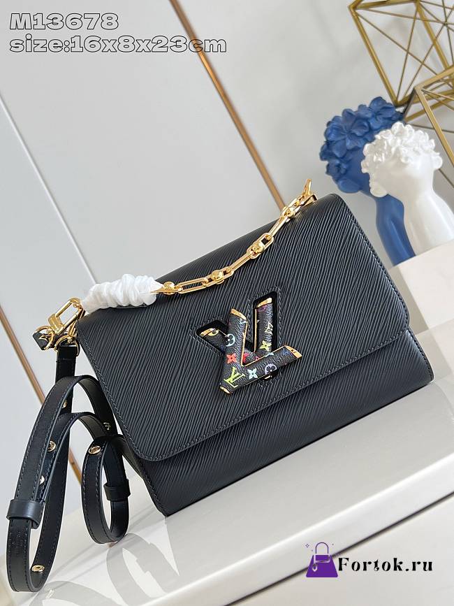 Fortok Louis Vuitton x TM Twist MM Slim Black 16 x 8 x 23 cm - 1