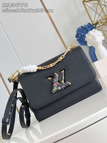 Fortok Louis Vuitton x TM Twist MM Slim Black 16 x 8 x 23 cm