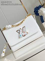 Fortok Louis Vuitton x TM Twist MM Slim White 16 x 8 x 23 cm - 1